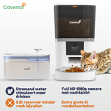 Automatische voerbak met camera + Drinkfontein