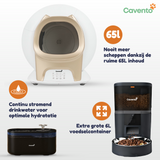 Automatische Kattenbak + Voerbak + Drinkfontein
