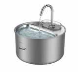 Fluisterstille RVS drinkfontein met 4 liter waterreservoir