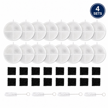 Cavento waterfilter voordeelpack voor drinkfontein 2.8L met 4 complete filtersets.