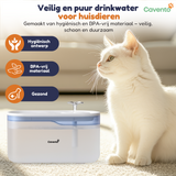 Cavento drinkfontein 2.8L gemaakt van BPA-vrije materialen voor katten en kleine honden