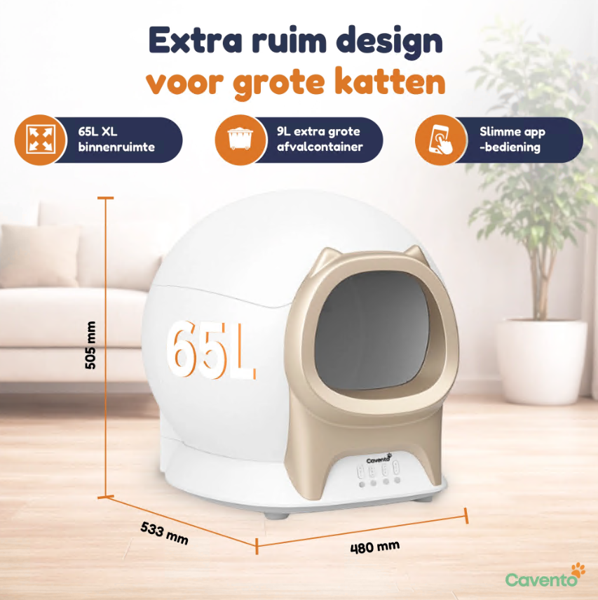 Extra ruimte voor grote katten